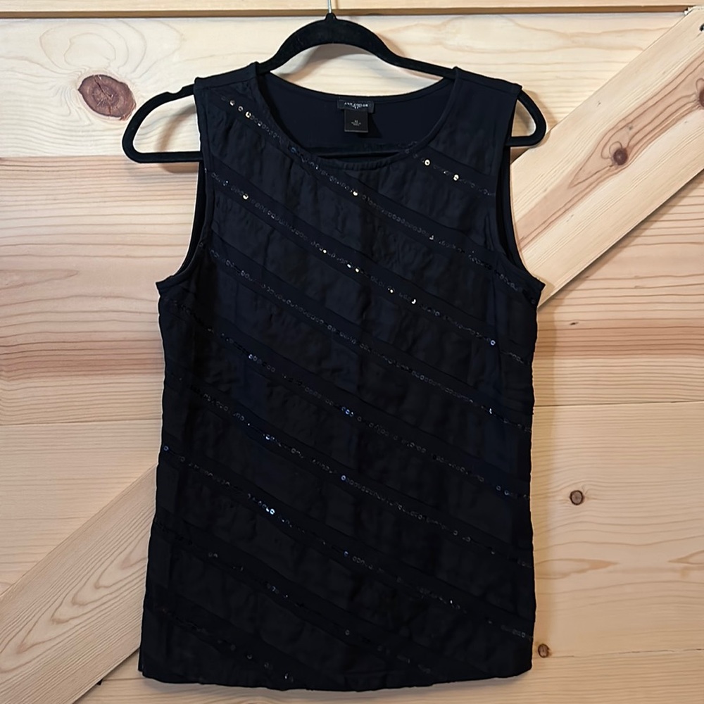Ann Taylor sequin tank top.